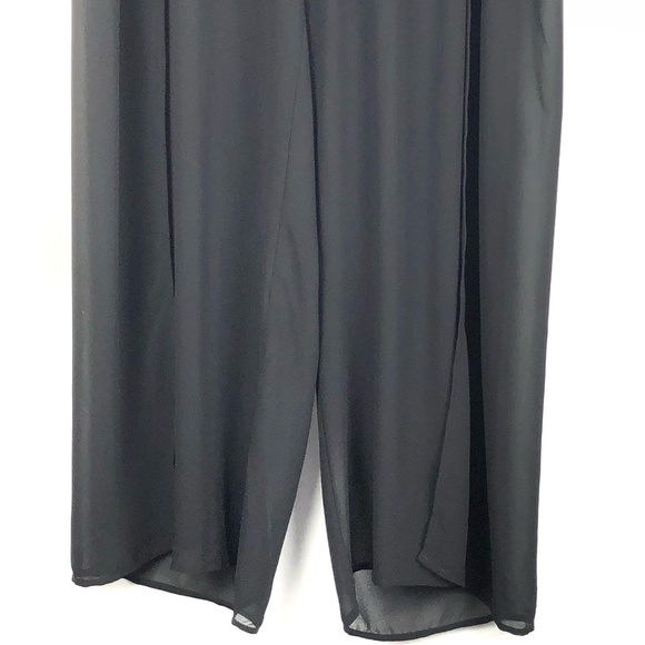 TORRID chiffon panels sheer wide leg pants b8 - Picture 4 of 8